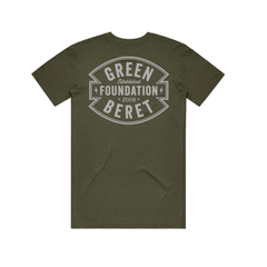 GBF Badge Tee - Back Gray Print