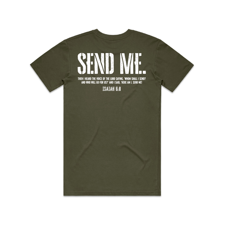 Send Me Tee - White Print