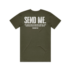 Send Me Tee - White Print