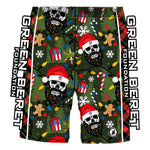 Boys & Mens Green Beret Bearded Bastards Holiday Short