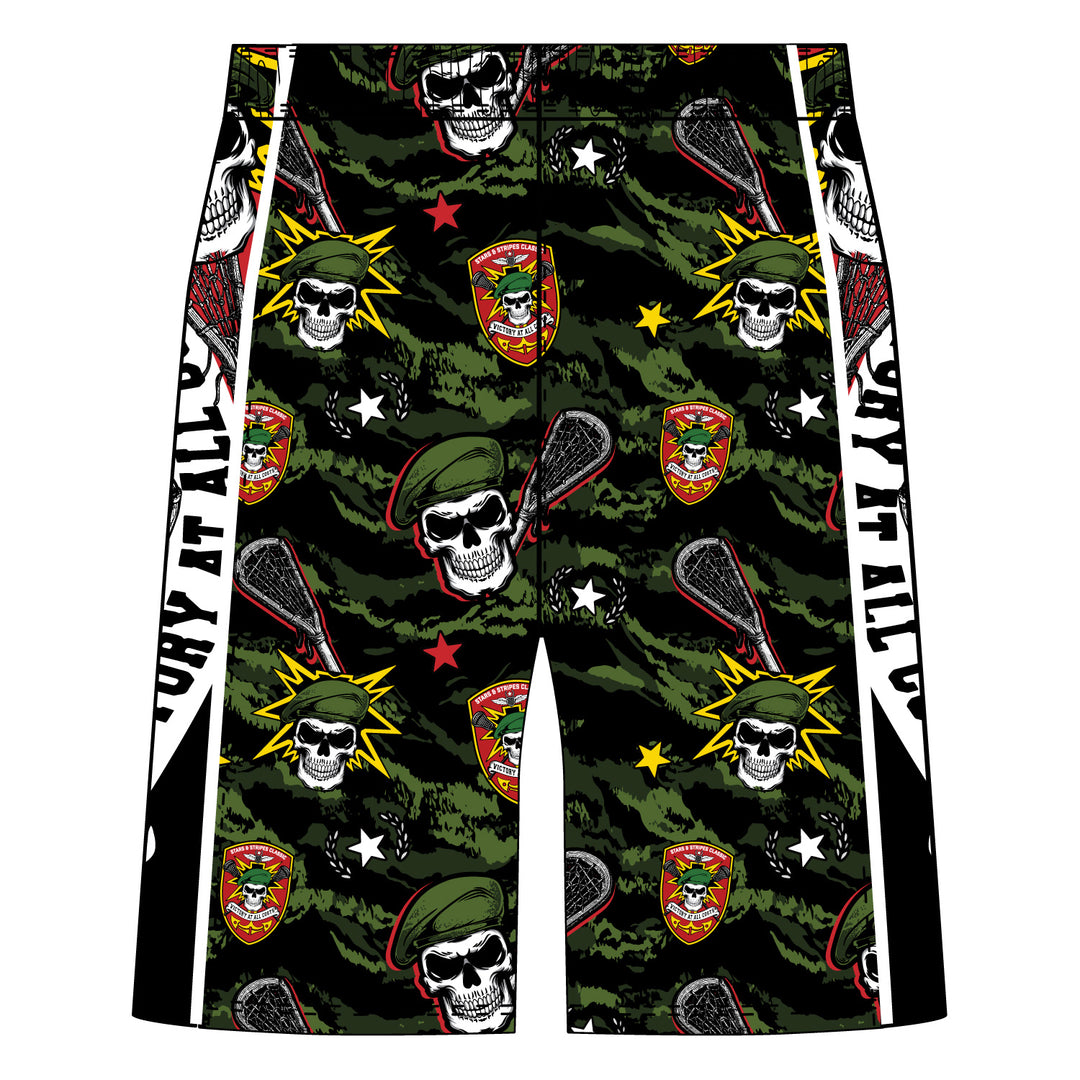 Boys & Mens Green Beret Tigerstripe Camo Short