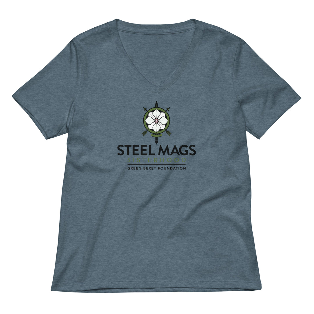 Steel Mags Sisterhood relaxed v-neck t-shirt