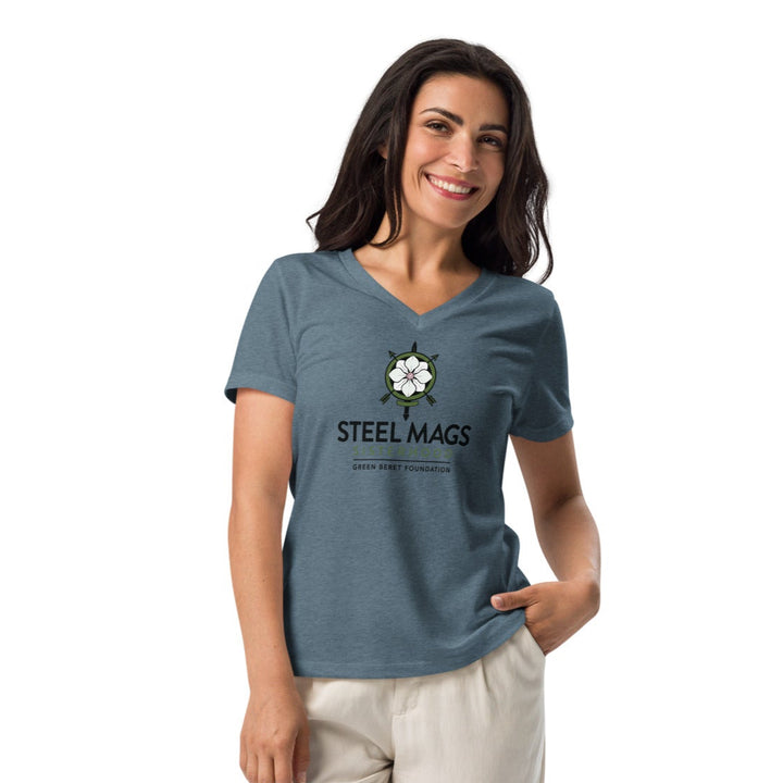 Steel Mags Sisterhood relaxed v-neck t-shirt
