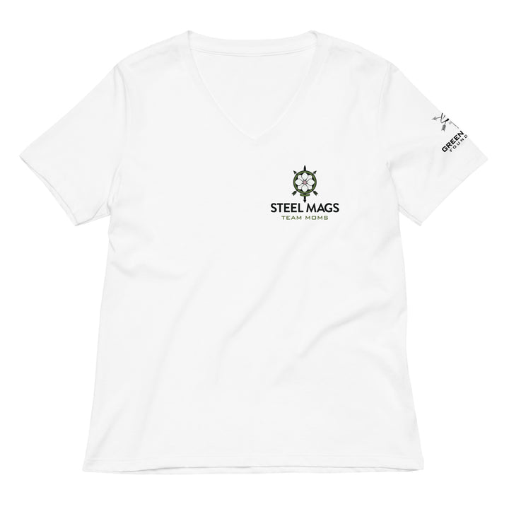 Steel Mags Team Moms relaxed v-neck t-shirt