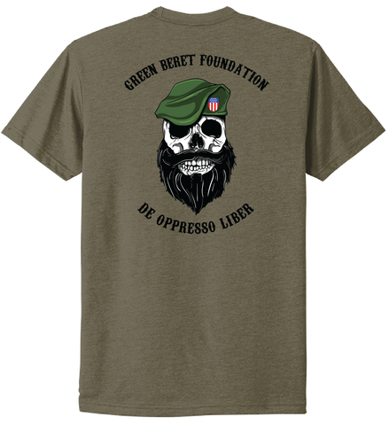 Shirt with green 2024 skulls
